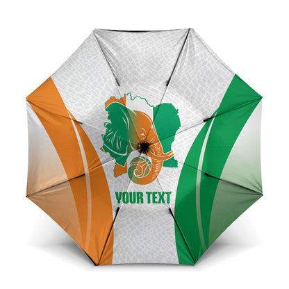 Ivory Coast Basketball Custom Umbrella 2026 Allez Les Elephants