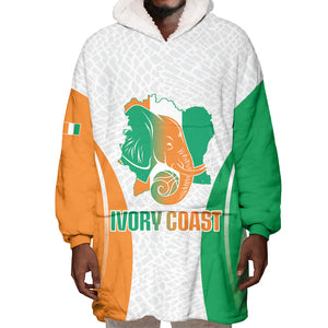 Ivory Coast Basketball Custom Wearable Blanket Hoodie 2026 Allez Les Elephants