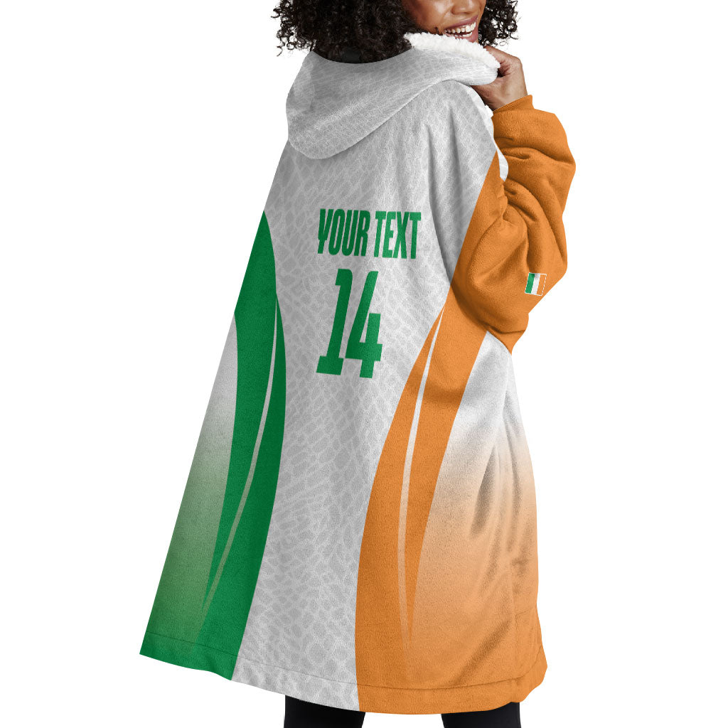 Ivory Coast Basketball Custom Wearable Blanket Hoodie 2026 Allez Les Elephants