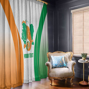 Ivory Coast Basketball Custom Window Curtain 2026 Allez Les Elephants
