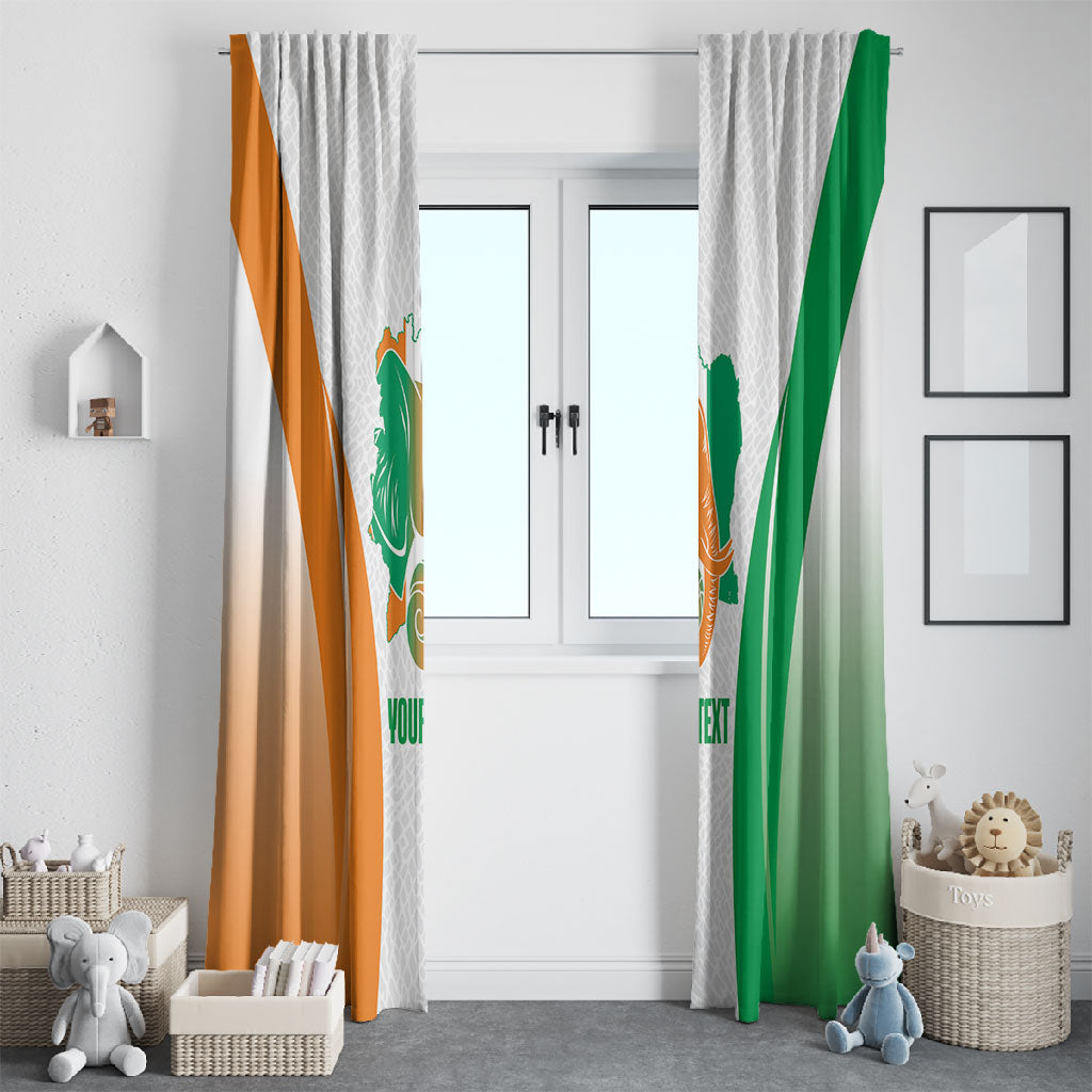 Ivory Coast Basketball Custom Window Curtain 2026 Allez Les Elephants