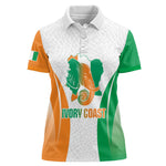 Ivory Coast Basketball Custom Women Polo Shirt 2026 Allez Les Elephants