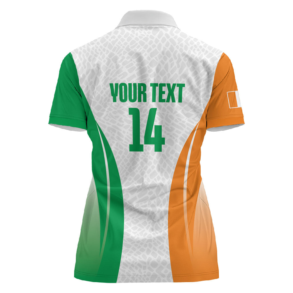 Ivory Coast Basketball Custom Women Polo Shirt 2026 Allez Les Elephants