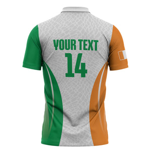 Ivory Coast Basketball Custom Zipper Polo Shirt 2026 Allez Les Elephants