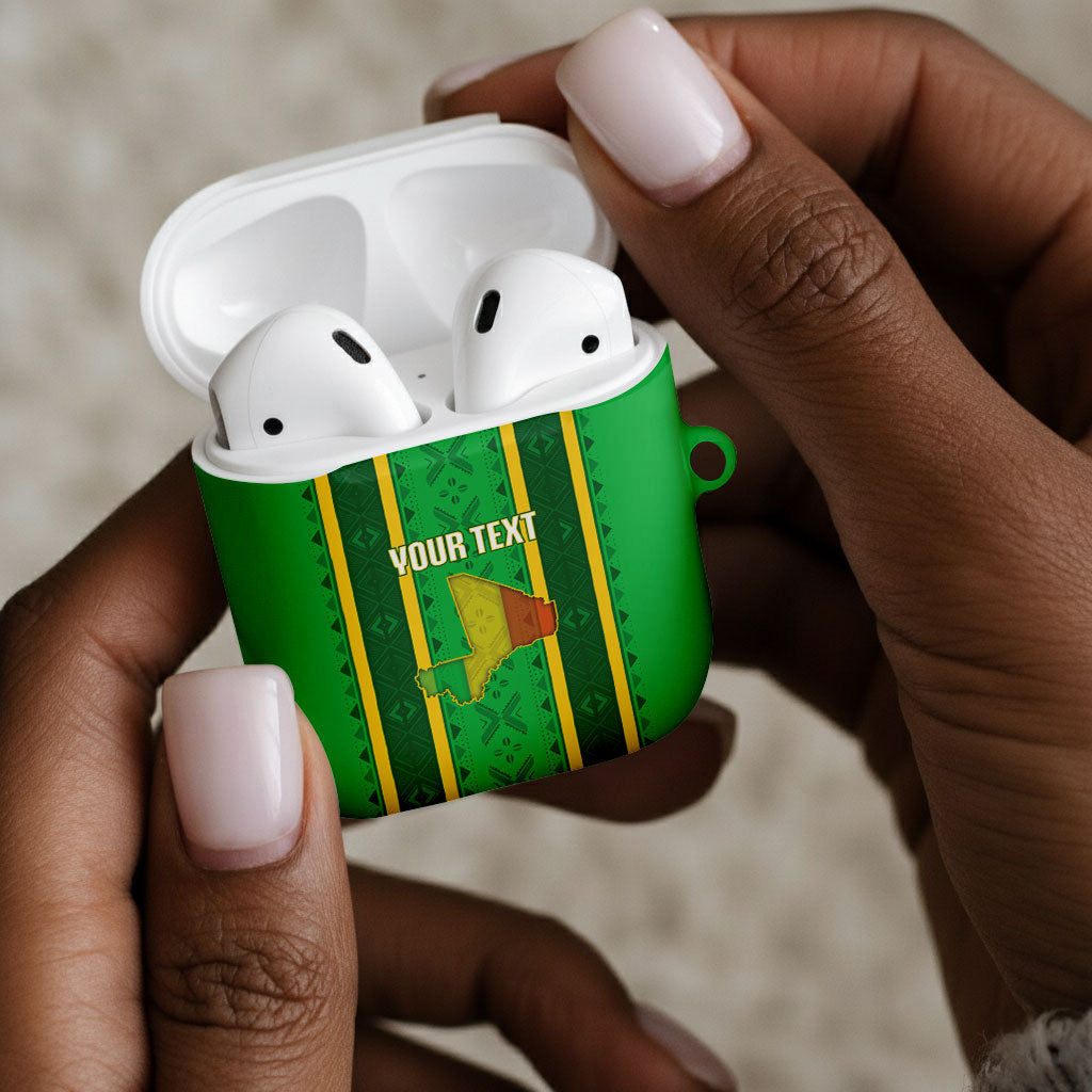 Mali Basketball Custom AirPods Case Mud Cloth Bogolan Pattern
