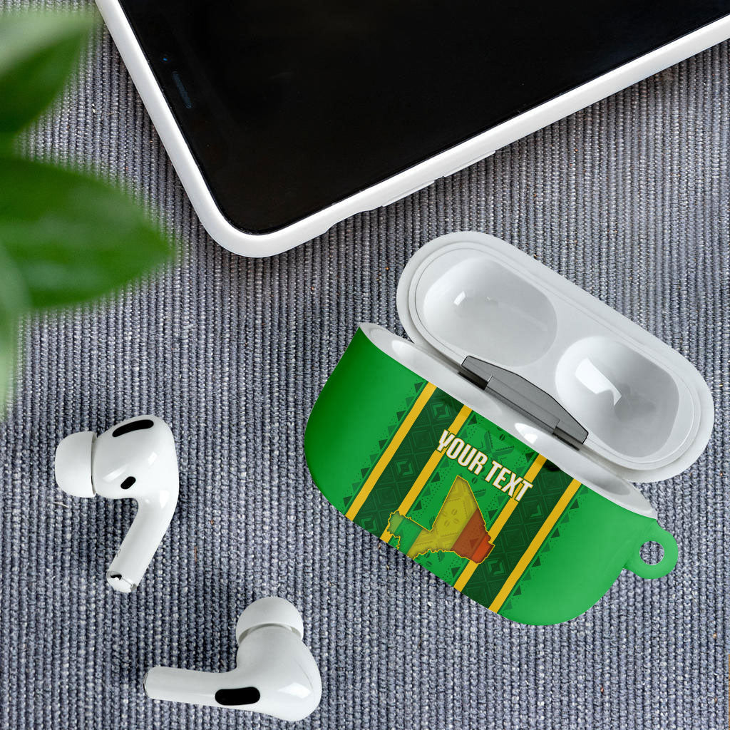 Mali Basketball Custom AirPods Case Mud Cloth Bogolan Pattern