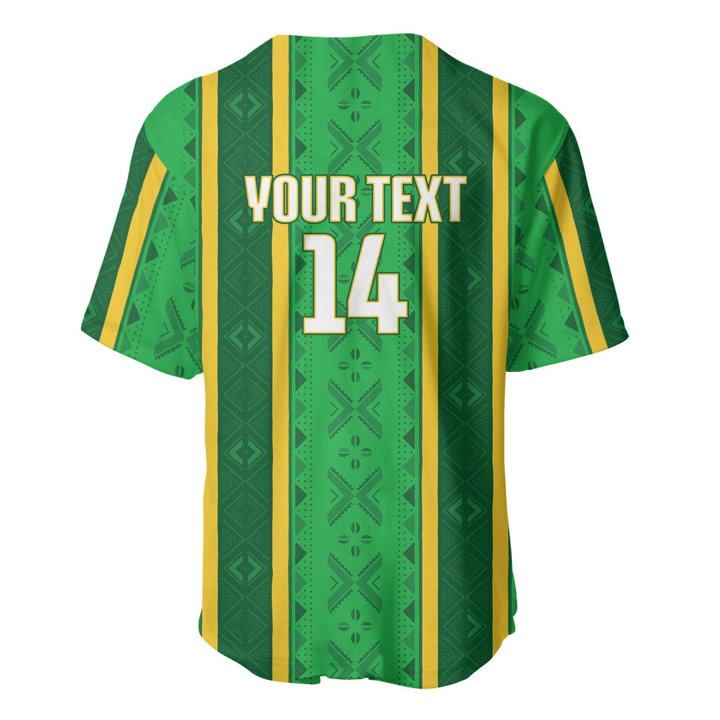 Mali Basketball Custom Baseball Jersey Mud Cloth Bogolan Pattern