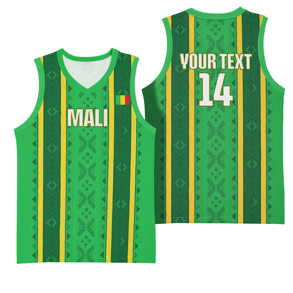 Mali Basketball Custom Basketball Jersey Mud Cloth Bogolan Pattern