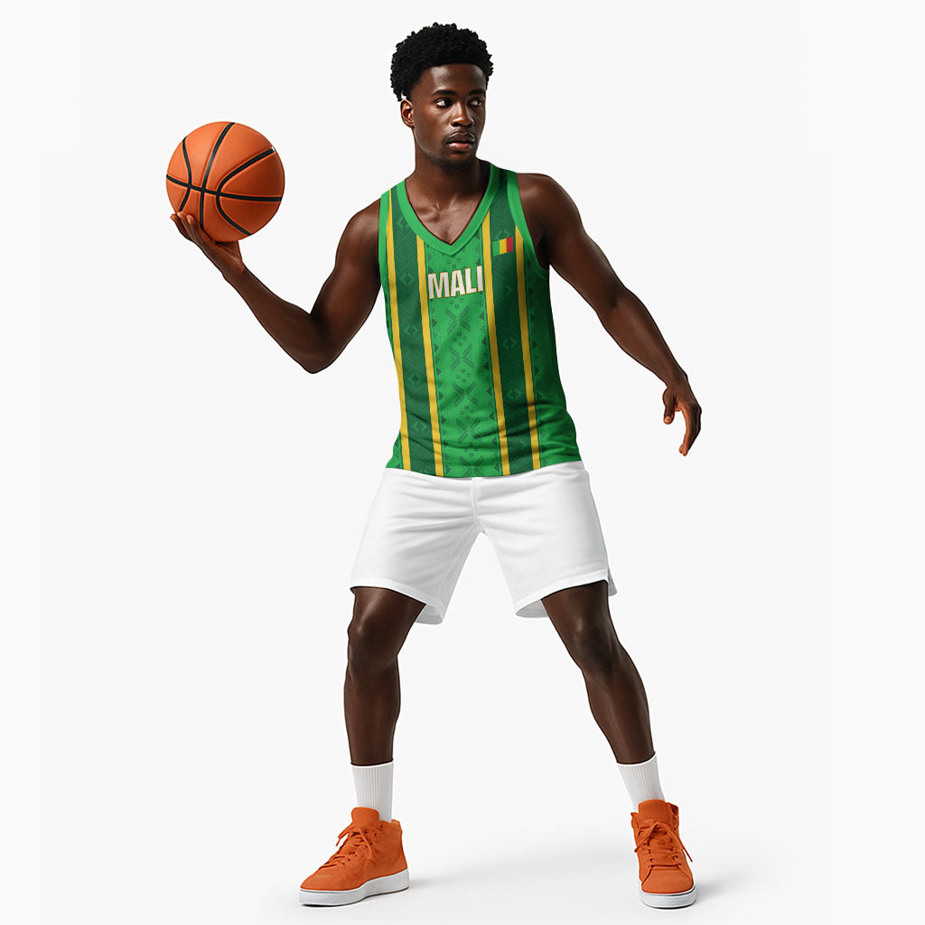 Mali Basketball Custom Basketball Jersey Mud Cloth Bogolan Pattern