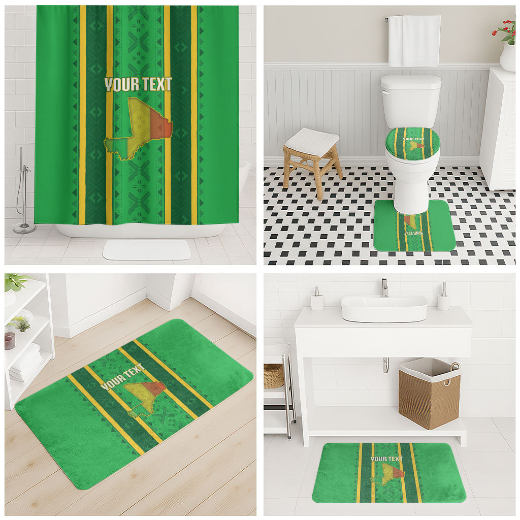 Mali Basketball Custom Bathroom Set Mud Cloth Bogolan Pattern