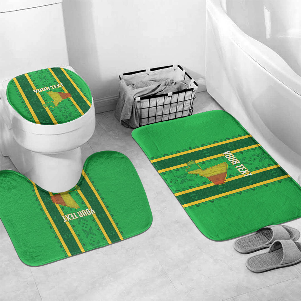 Mali Basketball Custom Bathroom Set Mud Cloth Bogolan Pattern