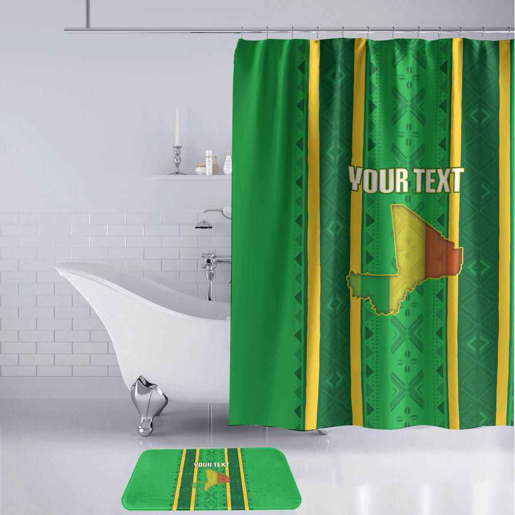 Mali Basketball Custom Bathroom Set Mud Cloth Bogolan Pattern