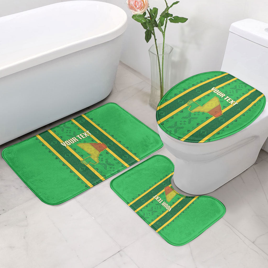 Mali Basketball Custom Bathroom Set Mud Cloth Bogolan Pattern