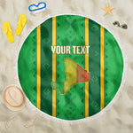 Mali Basketball Custom Beach Blanket Mud Cloth Bogolan Pattern