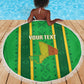 Mali Basketball Custom Beach Blanket Mud Cloth Bogolan Pattern