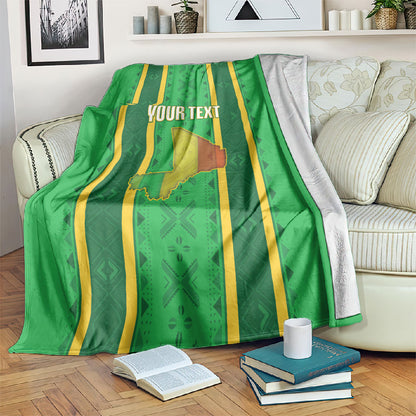 Mali Basketball Custom Blanket Mud Cloth Bogolan Pattern
