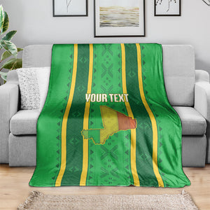 Mali Basketball Custom Blanket Mud Cloth Bogolan Pattern