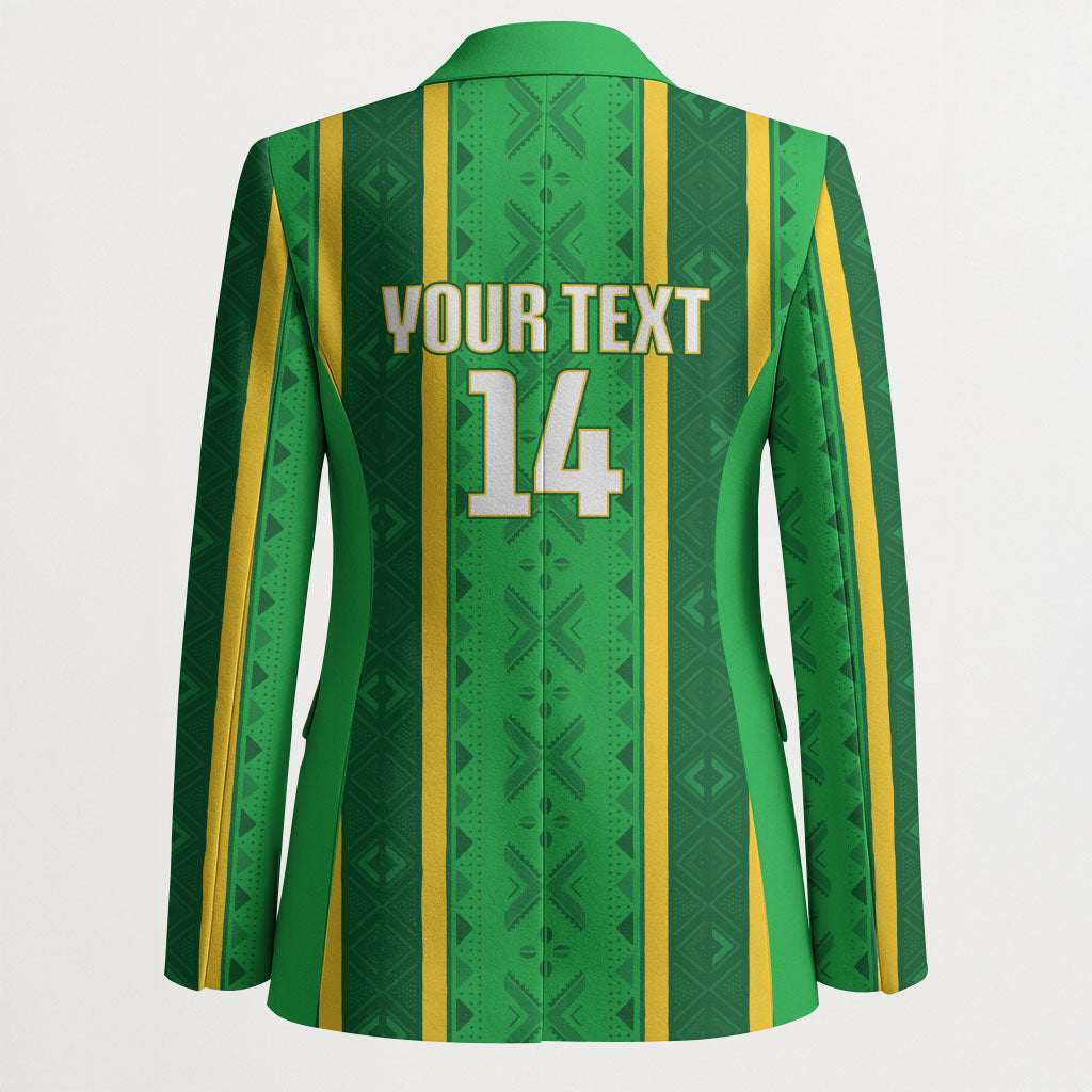 Mali Basketball Custom Blazer Mud Cloth Bogolan Pattern