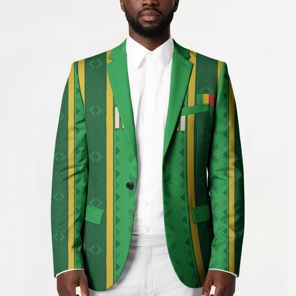 Mali Basketball Custom Blazer Mud Cloth Bogolan Pattern
