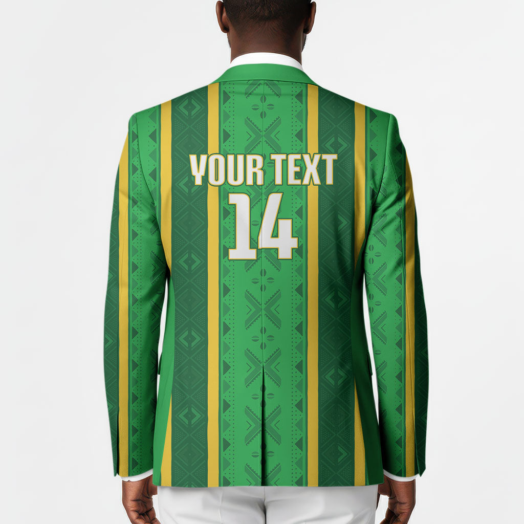 Mali Basketball Custom Blazer Mud Cloth Bogolan Pattern