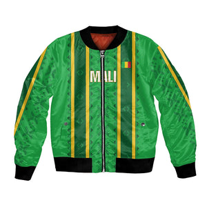 Mali Basketball Custom Bomber Jacket Mud Cloth Bogolan Pattern