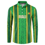 Mali Basketball Custom Button Sweatshirt Mud Cloth Bogolan Pattern