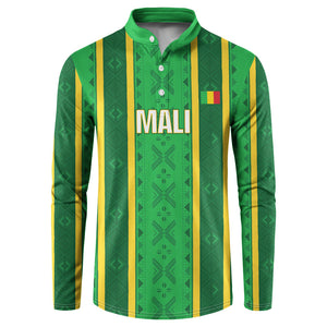 Mali Basketball Custom Button Sweatshirt Mud Cloth Bogolan Pattern