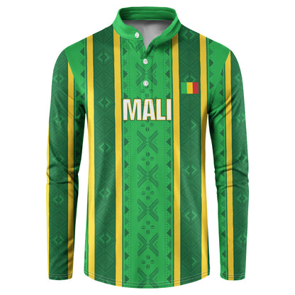 Mali Basketball Custom Button Sweatshirt Mud Cloth Bogolan Pattern