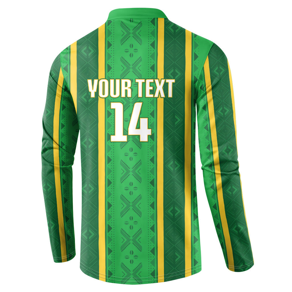 Mali Basketball Custom Button Sweatshirt Mud Cloth Bogolan Pattern