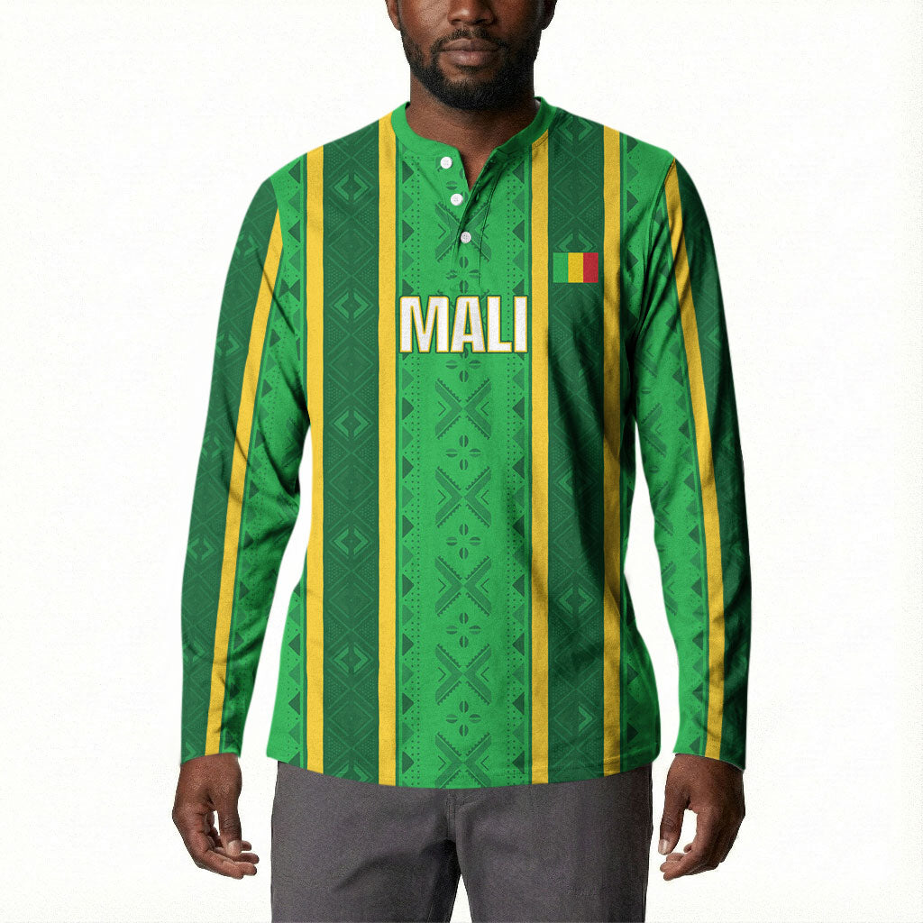 Mali Basketball Custom Button Sweatshirt Mud Cloth Bogolan Pattern