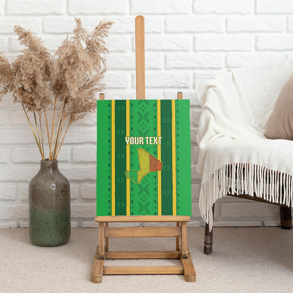 Mali Basketball Custom Canvas Wall Art Mud Cloth Bogolan Pattern