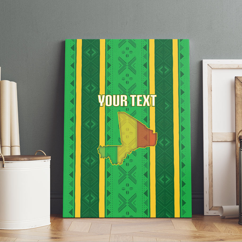 Mali Basketball Custom Canvas Wall Art Mud Cloth Bogolan Pattern