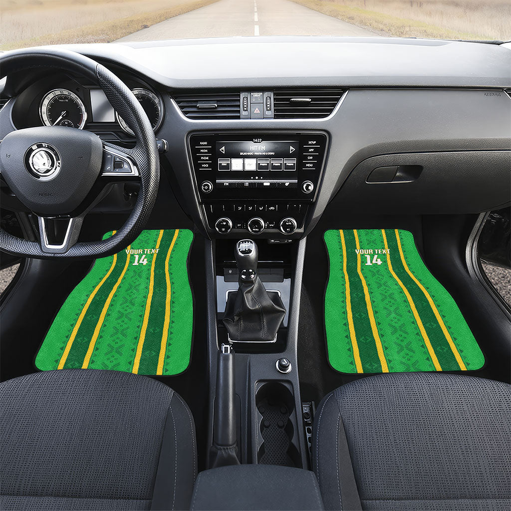 Mali Basketball Custom Car Mats Mud Cloth Bogolan Pattern