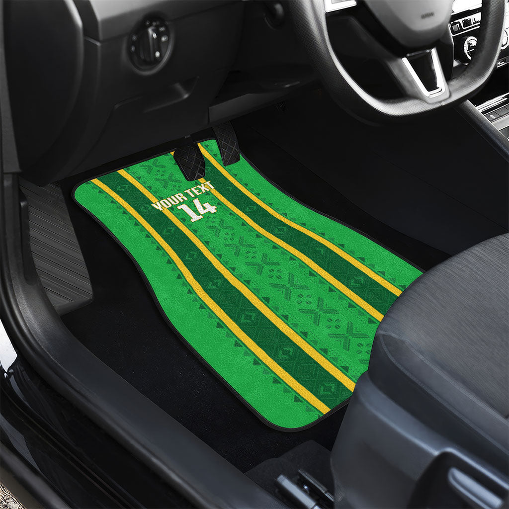Mali Basketball Custom Car Mats Mud Cloth Bogolan Pattern