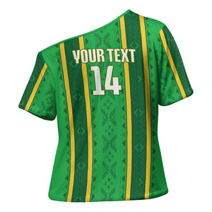 Mali Basketball Custom Cross Shoulder Shirt Mud Cloth Bogolan Pattern