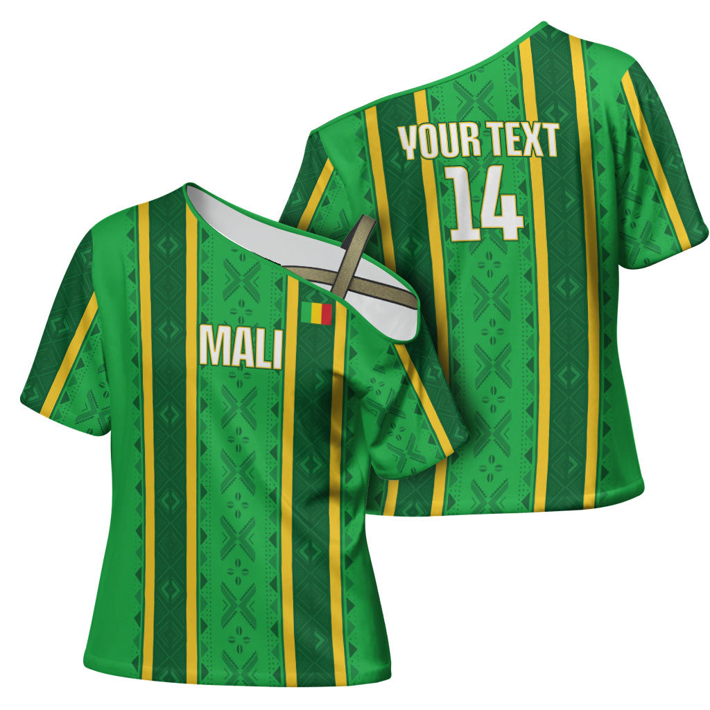 Mali Basketball Custom Cross Shoulder Shirt Mud Cloth Bogolan Pattern