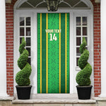 Mali Basketball Custom Door Cover Mud Cloth Bogolan Pattern