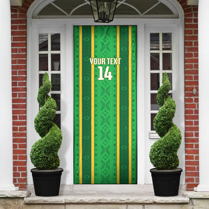 Mali Basketball Custom Door Cover Mud Cloth Bogolan Pattern