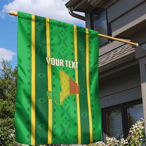 Mali Basketball Custom Garden Flag Mud Cloth Bogolan Pattern