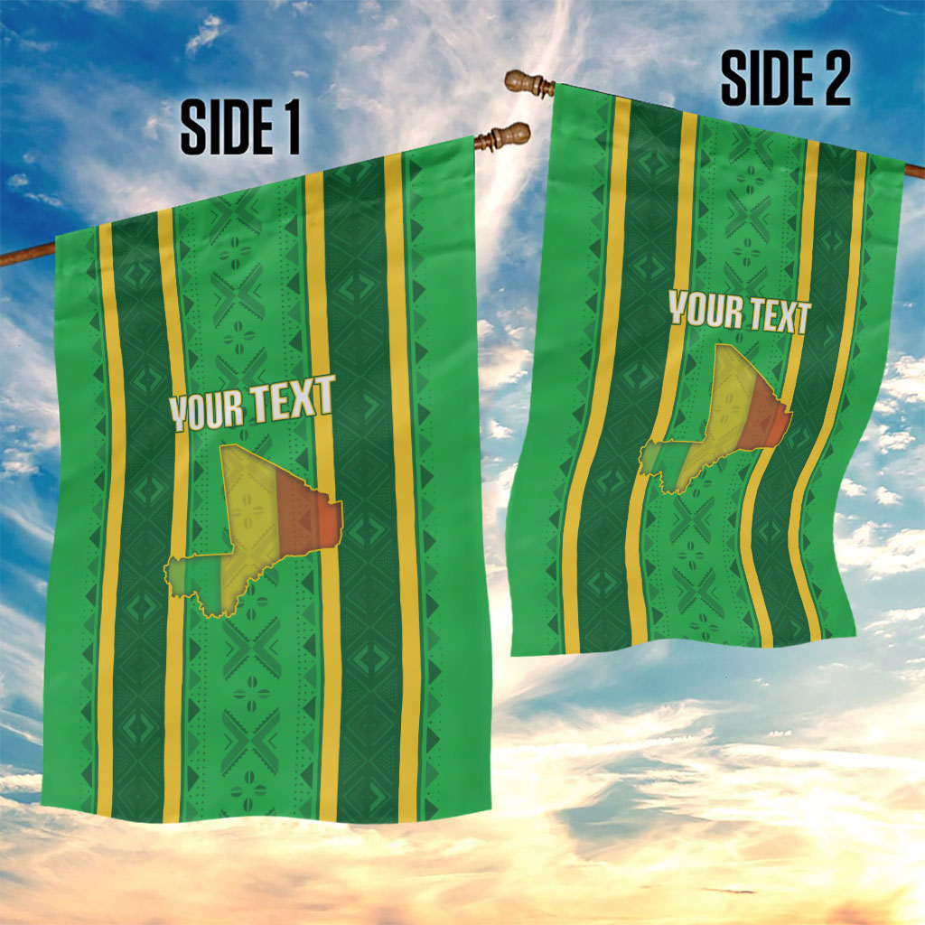 Mali Basketball Custom Garden Flag Mud Cloth Bogolan Pattern