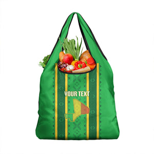 Mali Basketball Custom Grocery Bag Mud Cloth Bogolan Pattern
