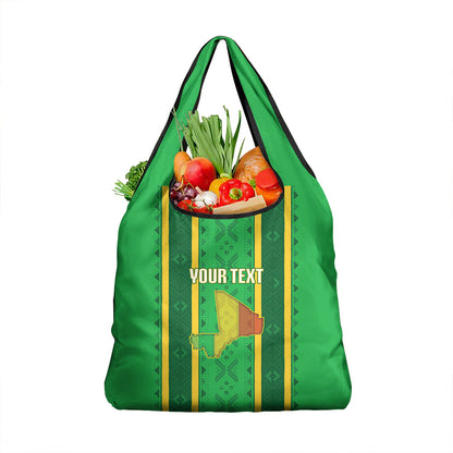 Mali Basketball Custom Grocery Bag Mud Cloth Bogolan Pattern