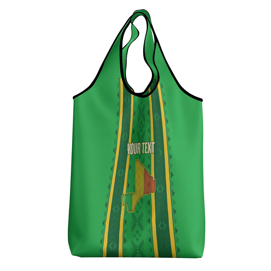 Mali Basketball Custom Grocery Bag Mud Cloth Bogolan Pattern