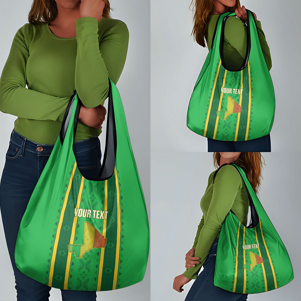 Mali Basketball Custom Grocery Bag Mud Cloth Bogolan Pattern