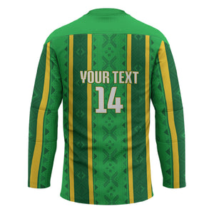 Mali Basketball Custom Hockey Jersey Mud Cloth Bogolan Pattern