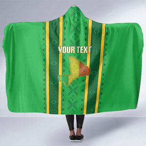 Mali Basketball Custom Hooded Blanket Mud Cloth Bogolan Pattern