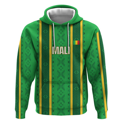 Mali Basketball Custom Hoodie Mud Cloth Bogolan Pattern