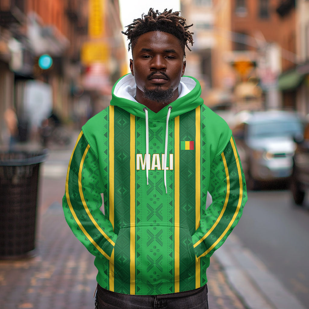 Mali Basketball Custom Hoodie Mud Cloth Bogolan Pattern