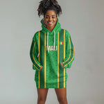 Mali Basketball Custom Hoodie Dress Mud Cloth Bogolan Pattern