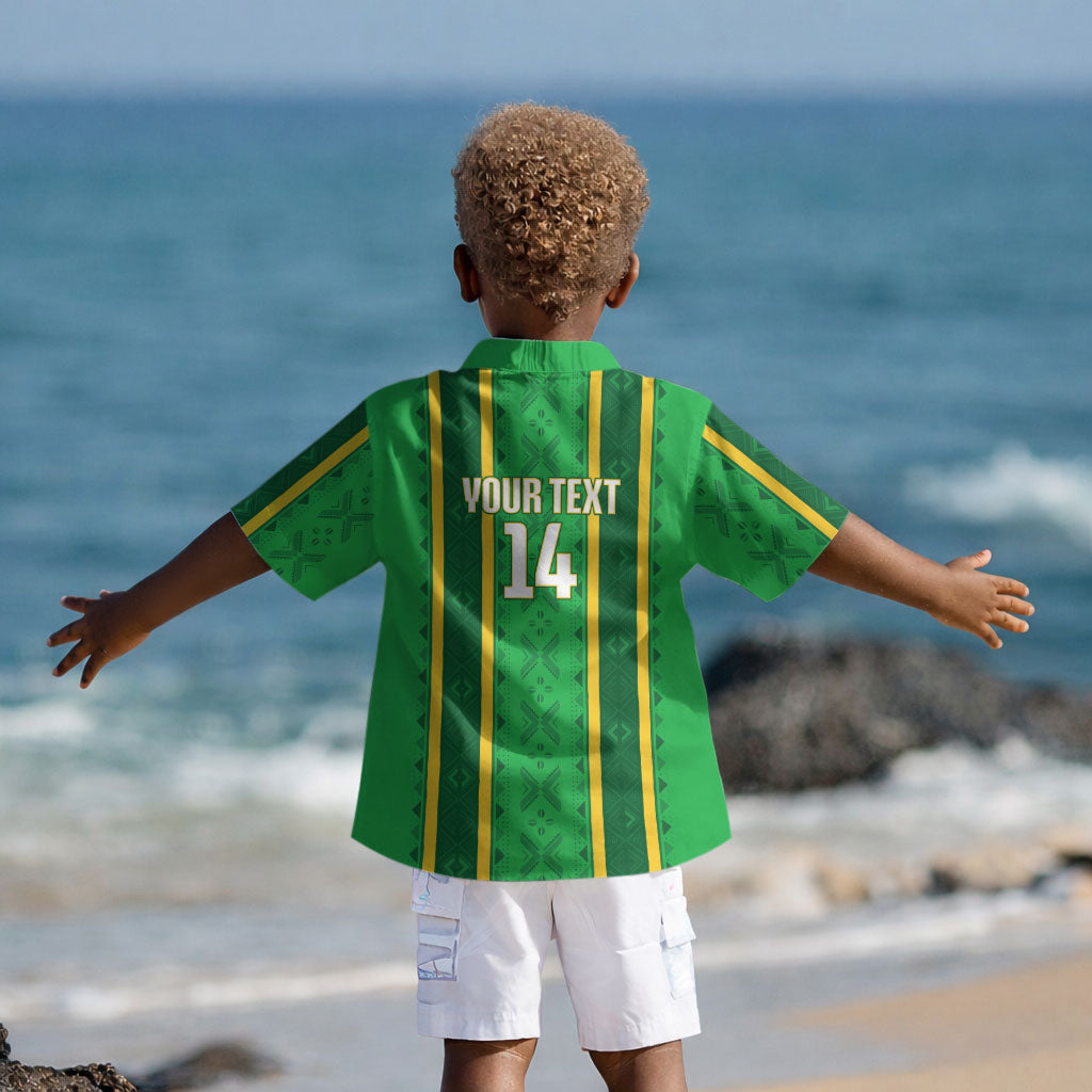 Mali Basketball Custom Kid Hawaiian Shirt Mud Cloth Bogolan Pattern